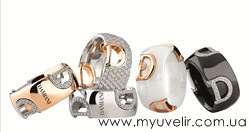Обручальные кольца из золота Damiani